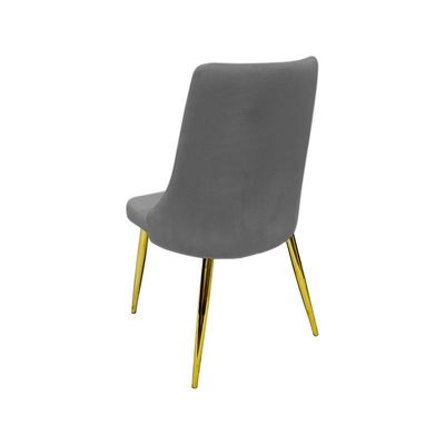 Velvet Dining Chair Armless Cushion Comfy Upholstered Living Room Kitchen Furniture Leisure Side Chairs Metal Legs