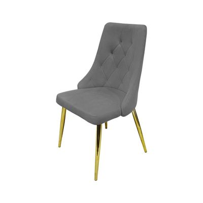 Velvet Dining Chair Armless Cushion Comfy Upholstered Living Room Kitchen Furniture Leisure Side Chairs Metal Legs