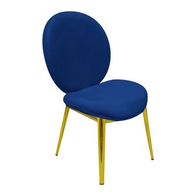 Velvet Dining Chair Upholstered Comfortable Cushion Armless Chair Dining Living Room Furniture