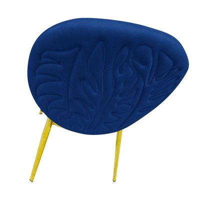 Velvet Dining Chair Upholstered Comfortable Cushion Armless Chair Dining Living Room Furniture