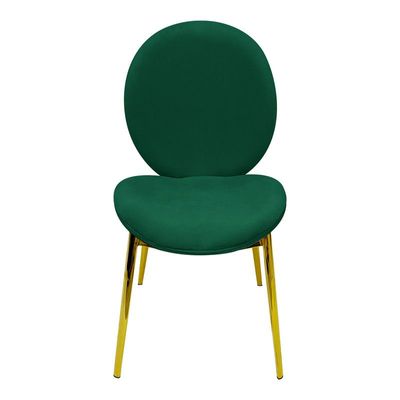 Velvet Dining Chair Upholstered Comfortable Cushion Armless Chair Dining Living Room Furniture