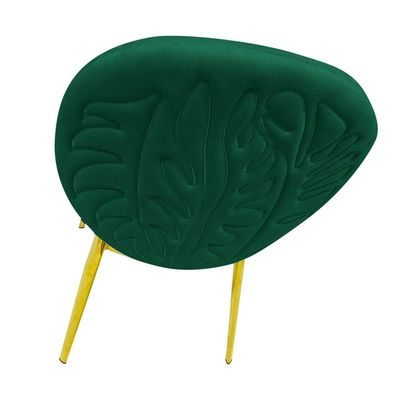 Velvet Dining Chair Upholstered Comfortable Cushion Armless Chair Dining Living Room Furniture