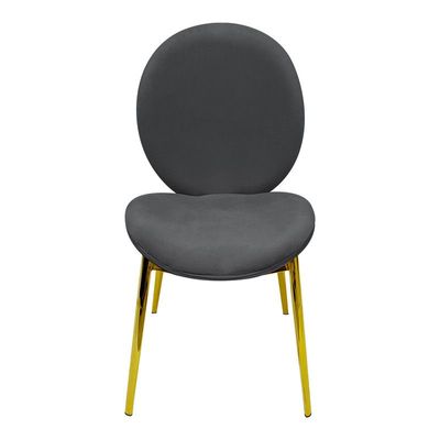 Velvet Dining Chair Upholstered Comfortable Cushion Armless Chair Dining Living Room Furniture