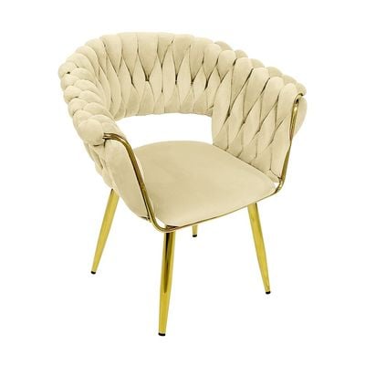 Velvet Chairs Modern Accent Dining Chairs Flannelette Comfy Upholstered Dining Room Furniture Leisure Chairs Golden Metal Leg