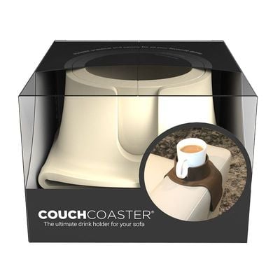 CouchCoaster Drink Holder For Sofa, Cool Cream