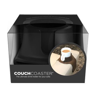 CouchCoaster Drink Holder for Sofa, Jet Black