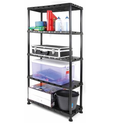 Tactix Plastic Shelf Unit (5 Tier), TTX-320402