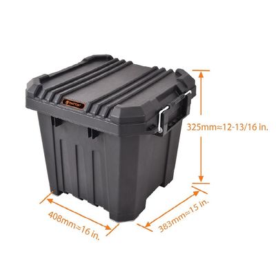 Tactix 30 Liter Heavy Duty Outdoor Storage Box- Black, TTX-320500