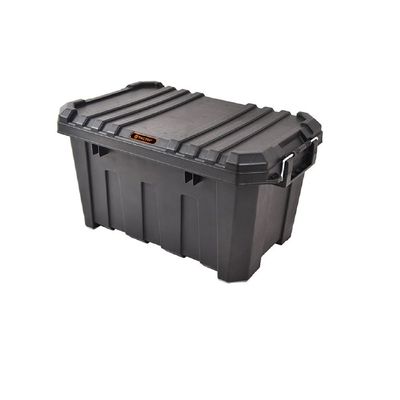 Tactix Heavy Duty Outdoor Storage Box, Black (45 L), TTX-320502