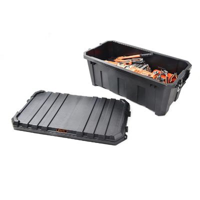 Tactix Heavy Duty Outdoor Storage Box, Black (60 L), TTX-320504