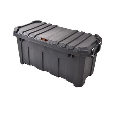 Tactix Heavy Duty Outdoor Storage Box, Black (60 L), TTX-320504