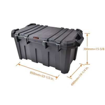 Tactix 85 Liter Heavy Duty Storage Box- Black, TTX-320506