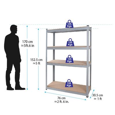 Tactix 4 Particle Board Shelf Rack, TTX-329103