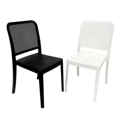 Dining Chairs Plastic Stacking Modern Molded Side Chair Kitchen Dining Room Chair Indoor Outdoor Furniture