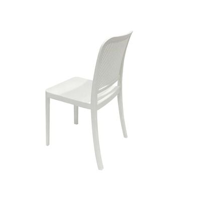 Dining Chairs Plastic Stacking Modern Molded Side Chair Kitchen Dining Room Chair Indoor Outdoor Furniture