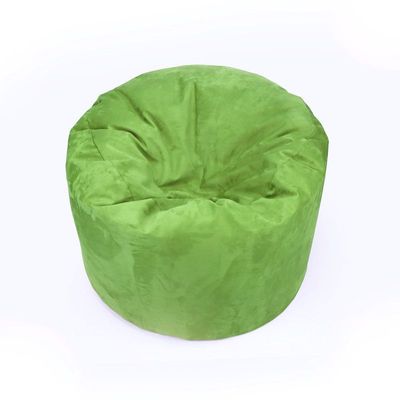 Luxe Decora Pluche Water Repellent Suede Bean Bag With Filling (Compact) - Pastel Green