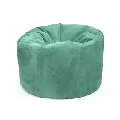 Luxe Decora Pluche Water Repellent Suede Bean Bag With Filling (Compact) - Tealuxe