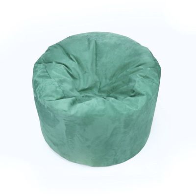 Luxe Decora Pluche Water Repellent Suede Bean Bag With Filling (Compact) - Tealuxe