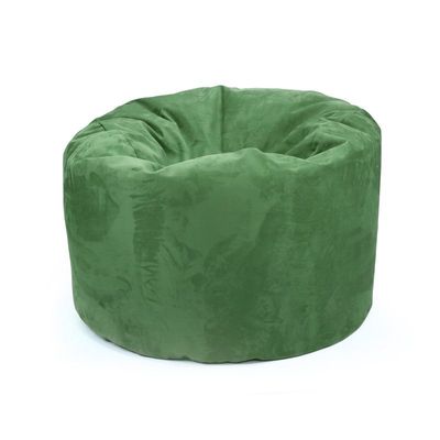 Luxe Decora Pluche Water Repellent Suede Bean Bag With Filling (Large) - Hunder Green