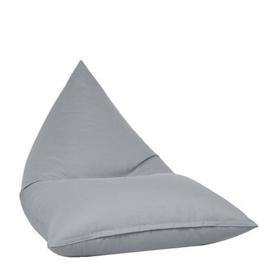 Luxe Decora Outdoor/Indoor Sack Bag Lounge Water Repellent Bean Bag (S) - Light Grey