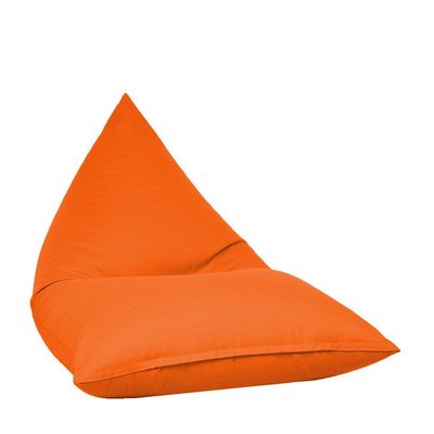 Luxe Decora Outdoor/Indoor Sack Bag Lounge Water Repellent Bean Bag (S) - Orange