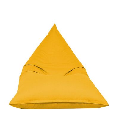 Luxe Decora Outdoor/Indoor Sack Bag Lounge Water Repellent Bean Bag (S) - Yellow