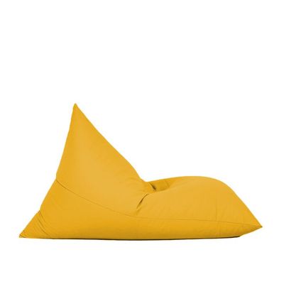 Luxe Decora Outdoor/Indoor Sack Bag Lounge Water Repellent Bean Bag (S) - Yellow