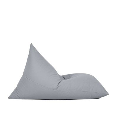 Luxe Decora Outdoor/Indoor Sack Bag Lounge Water Repellent Bean Bag (L) - Light Grey