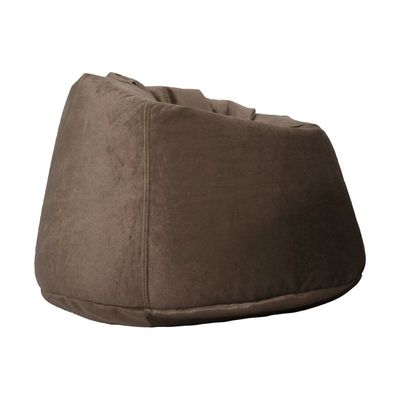 Luxe Decora Premium Suede Velvet Bean Bag With Polystyrene Beads Filling (Large) - Light Brown