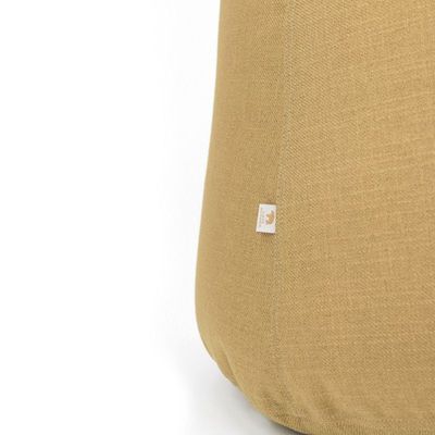 Luxe Decora Fabric Bean Bag With Filling (M) - Beige