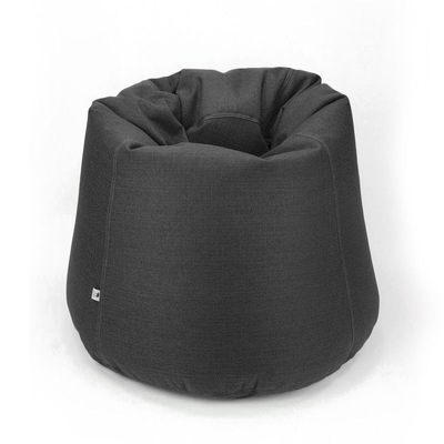 Luxe Decora Fabric Bean Bag With Filling (M) - Black