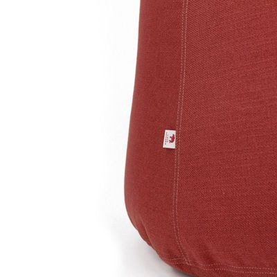 Luxe Decora Fabric Bean Bag With Filling (M) - Dark Red