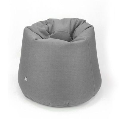 Luxe Decora Fabric Bean Bag With Filling (M) - Grey