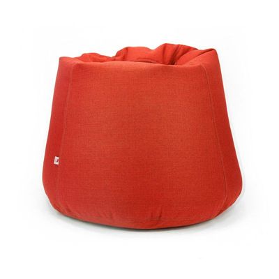 Luxe Decora Fabric Bean Bag With Filling (M) - Red