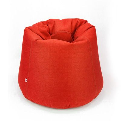 Luxe Decora Fabric Bean Bag With Filling (M) - Red