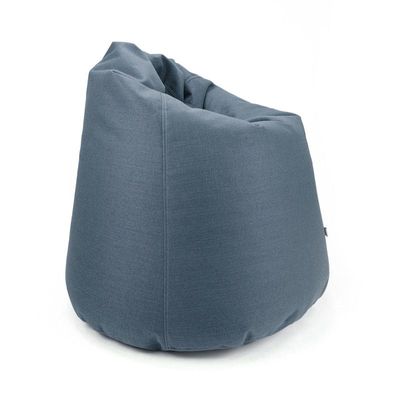 Luxe Decora Fabric Bean Bag With Filling (M) - Shady Blue