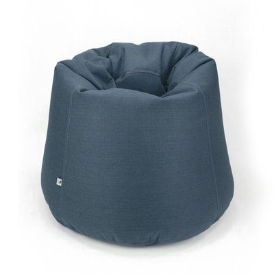 Luxe Decora Fabric Bean Bag With Filling (M) - Shady Blue