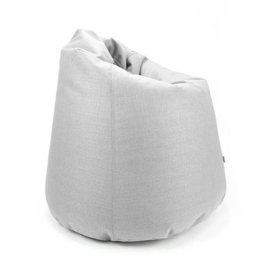 Luxe Decora Fabric Bean Bag With Filling (M) - White