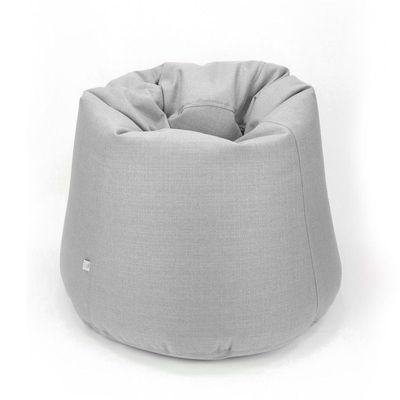 Luxe Decora Fabric Bean Bag With Filling (M) - White