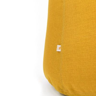 Luxe Decora Fabric Bean Bag With Filling (M) - Yellow