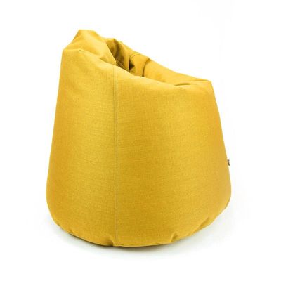 Luxe Decora Fabric Bean Bag With Filling (M) - Yellow