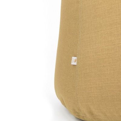 Luxe Decora Fabric Bean Bag With Filling (L) - Beige