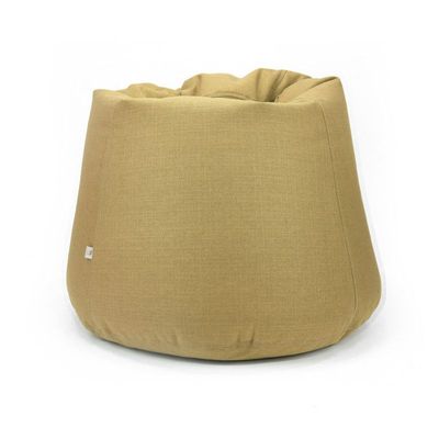 Luxe Decora Fabric Bean Bag With Filling (L) - Beige