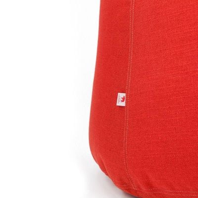Luxe Decora Fabric Bean Bag With Filling (L) - Red