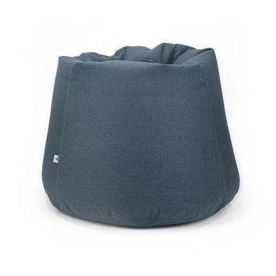 Luxe Decora Fabric Bean Bag With Filling (L) - Shady Blue