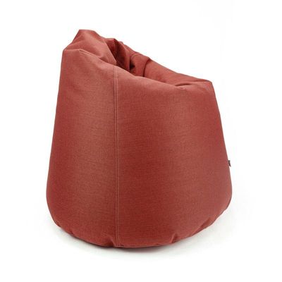 Luxe Decora Fabric Bean Bag With Filling (XL) - Dark Red