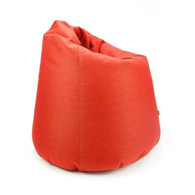 Luxe Decora Fabric Bean Bag With Filling (XL) - Red