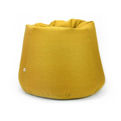 Luxe Decora Fabric Bean Bag With Filling (XL) - Yellow