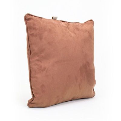 Luxe Decora Besya - Water Repellent Suede Cushion 45X45 Cm With Removable Cover - Baby Pink