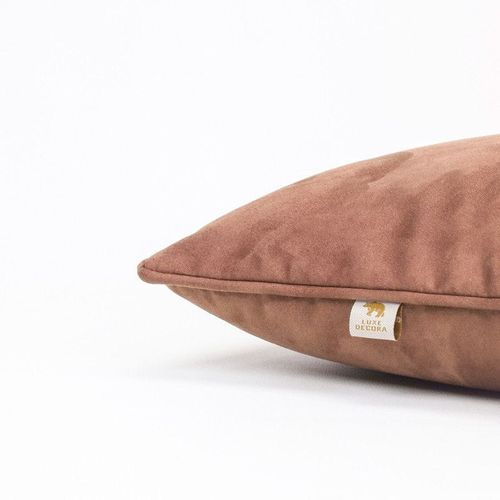 Luxe Decora Besya - Water Repellent Suede Cushion 45X45 Cm With Removable Cover - Baby Pink